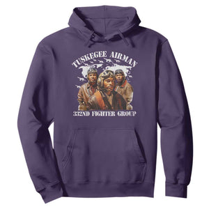 Tuskegee Airman Hoodie 332ND Fighter Group Black History Month TS11 Purple Print Your Wear