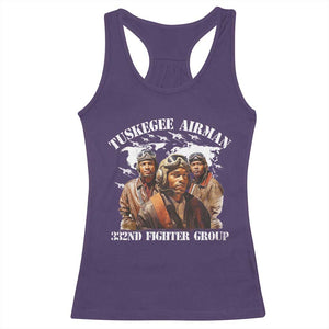 Tuskegee Airman Racerback Tank Top 332ND Fighter Group Black History Month TS11 Purple Print Your Wear
