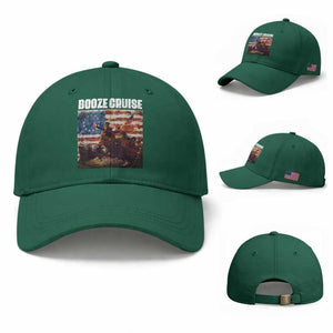 Funny George Washington Baseball Cap Booze Cruise Political Party Vintage American Flag TS11 Baseball Cap Universal Fit Irish Green Print Your Wear