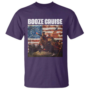 Funny George Washington T Shirt Booze Cruise Political Party Vintage American Flag TS11 Purple Print Your Wear