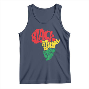 Black History Is American History Tank Top Vintage Africa Map TS11 Navy Print Your Wear