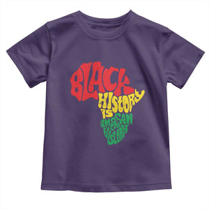 Black History Is American History Toddler T Shirt Vintage Africa Map TS11 Purple Print Your Wear