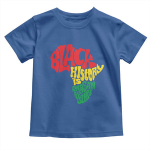 Black History Is American History Toddler T Shirt Vintage Africa Map TS11 Royal Blue Print Your Wear