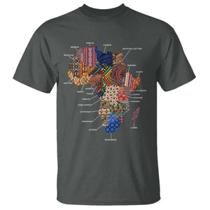African Culture Black Fabrics T Shirt - African American Heritage Pride Tee TS11 Dark Heather Print Your Wear