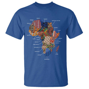 African Culture Black Fabrics T Shirt - African American Heritage Pride Tee TS11 Royal Blue Print Your Wear