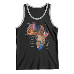 African Culture Black Fabrics Tank Top African American Heritage TS11 Black Athletic Heather Print Your Wear