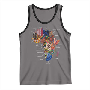 African Culture Black Fabrics Tank Top African American Heritage TS11 Deep Heather Black Print Your Wear