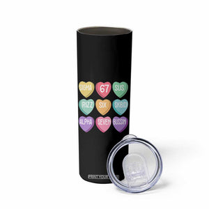 Funny Valentines Day 67 Meme Six Seven Sigma Rizz Heart Kids Skinny Tumbler TS11 Print Your Wear
