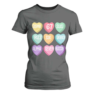 Funny Valentines Day 67 Meme Six Seven Sigma Rizz Heart Kids T Shirt For Women TS11 Dark Heather Print Your Wear