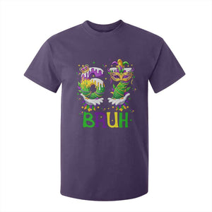 Funny 67 Mardi Gras Bruh T Shirt For Kid Six Seven Meme Fleur De Lis Hand Gesture TS11 Purple Print Your Wear