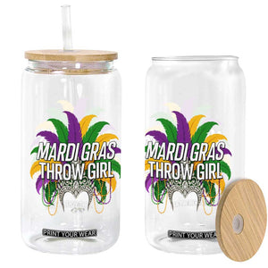 Mardi Gras Throw Girl Glass Can Funny New Orleans Carnival Headdress Beads TS11 Print Your Wear