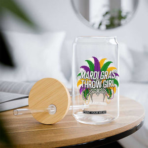 Mardi Gras Throw Girl Glass Can Funny New Orleans Carnival Headdress Beads TS11 Print Your Wear