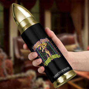 Funny Mardi Gras Throw Girl Bullet Tumbler New Orleans Carnival Beads TS11 Print Your Wear