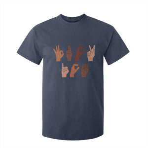 Funny Fuck Hand Sign Language Anti Deportation T Shirt For Kid Chinga La Migra TS11 Navy Print Your Wear