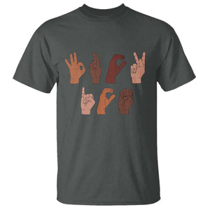 Funny Fuck Hand Sign Language Anti Deportation T Shirt Chinga La Migra TS11 Dark Heather Print Your Wear