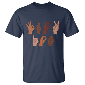 Funny Fuck Hand Sign Language Anti Deportation T Shirt Chinga La Migra TS11 Navy Print Your Wear
