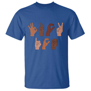 Funny Fuck Hand Sign Language Anti Deportation T Shirt Chinga La Migra TS11 Royal Blue Print Your Wear