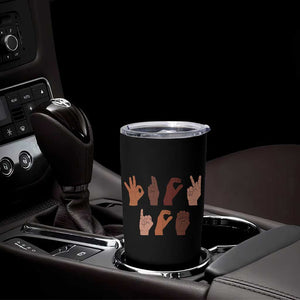 Funny Fuck Hand Sign Language Anti Deportation Tumbler Cup Chinga La Migra TS11 Print Your Wear