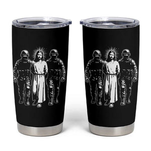 Jesus Arrested Parody Tumbler Cup Funny Immigrant Rights Political Protest TS11 Black Print Your Wear