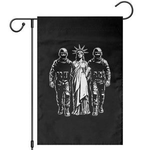 Statue Of Liberty Arrested Garden Flag Funny Immigrant Rights Political Protest TS11 Black Print Your Wear