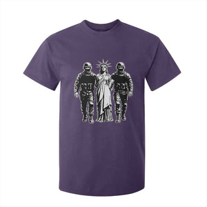 Statue Of Liberty Arrested T Shirt For Kid Funny Immigrant Rights Political Protest TS11 Purple Print Your Wear