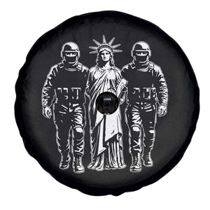 Statue Of Liberty Arrested Spare Tire Cover Funny Immigrant Rights Political Protest TS11 Print Your Wear