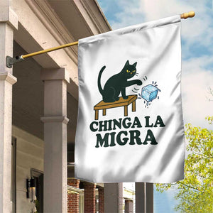 Chinga La Migra Garden Flag Funny Immigration Rights Cat Political TS11 Print Your Wear