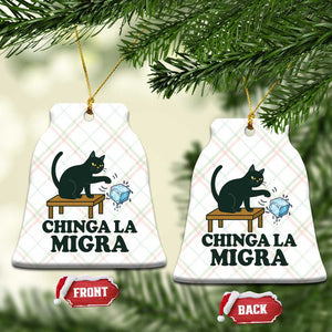 Chinga La Migra Ceramic Ornament Funny Immigration Rights Cat Political TS11 Print Your Wear