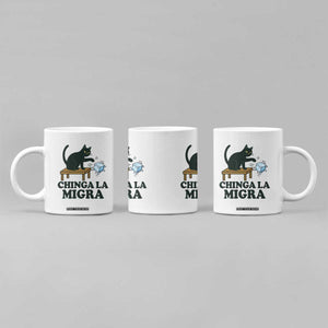 Chinga La Migra Coffee Mug Funny Immigration Rights Cat Political TS11 Print Your Wear
