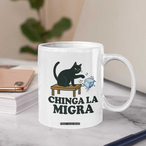 Chinga La Migra Coffee Mug Funny Immigration Rights Cat Political TS11 Print Your Wear
