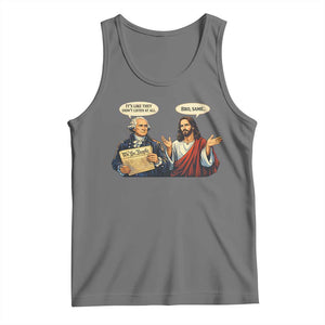 Funny Its Like They Didnt Listen At All Bro Same Meme Tank Top TS11 Black Heather Print Your Wear