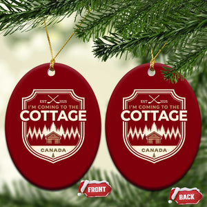I Am Coming To The Cottage Ceramic Ornament Funny Romance Hockey TS11 Print Your Wear