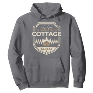 I Am Coming To The Cottage Hoodie Funny Romance Hockey TS11 Charcoal Print Your Wear