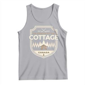 I Am Coming To The Cottage Tank Top Funny Romance Hockey TS11 Athletic Heather Print Your Wear