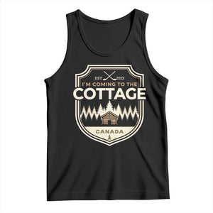 I Am Coming To The Cottage Tank Top Funny Romance Hockey TS11 Black Print Your Wear