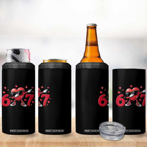 Funny Six Seven 67 Valentines Dabbing Heart 4 in 1 Can Cooler Tumbler TS11 Print Your Wear