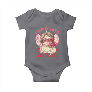 Funny 67 Valentines Day Baby Onesie Cupid Say Six Seven 67 Meme TS11 Charcoal Print Your Wear