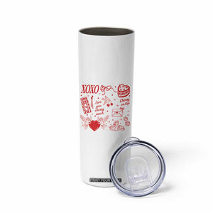 Xoxo Valentines Day Skinny Tumbler Love You Cherry Much Vintage Coquette TS11 Print Your Wear