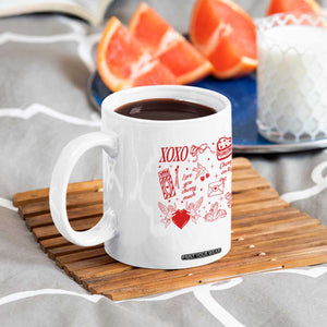 Xoxo Valentines Day Coffee Mug Love You Cherry Much Vintage Coquette TS11 Print Your Wear