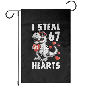 Funny I Steal 67 Hearts Valentines Day Six Seven Meme Garden Flag TS11 Black Print Your Wear