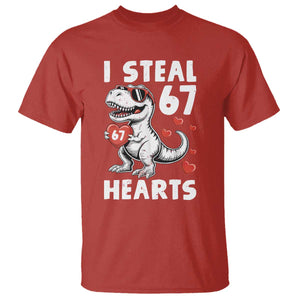 Funny I Steal 67 Hearts Valentines Day Six Seven Meme T Shirt TS11 Red Print Your Wear