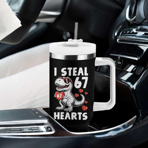 Funny I Steal 67 Hearts Valentines Day Six Seven Meme Tumbler With Handle TS11 Print Your Wear
