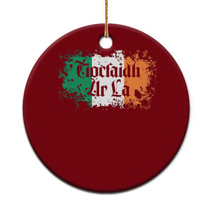 Tiocfaidh Ar La Ceramic Ornament Vintage Irish Ireland Flag TS11 1pc Red Print Your Wear