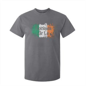 Tiocfaidh Ar La T Shirt For Kid Vintage Irish Ireland Flag TS11 Charcoal Print Your Wear