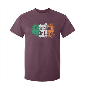 Tiocfaidh Ar La T Shirt For Kid Vintage Irish Ireland Flag TS11 Maroon Print Your Wear