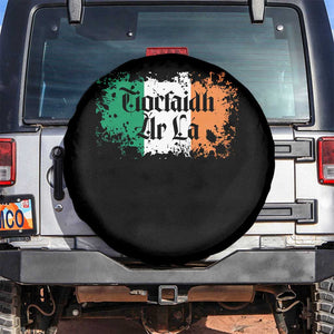 Tiocfaidh Ar La Spare Tire Cover Vintage Irish Ireland Flag TS11 No hole Black Print Your Wear