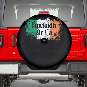 Tiocfaidh Ar La Spare Tire Cover Vintage Irish Ireland Flag TS11 Black Print Your Wear