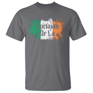 Tiocfaidh Ar La T Shirt Vintage Irish Ireland Flag TS11 Charcoal Print Your Wear
