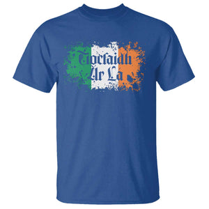 Tiocfaidh Ar La T Shirt Vintage Irish Ireland Flag TS11 Royal Blue Print Your Wear