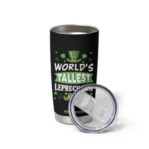 Funny World's Tallest Leprechaun St Patrick's Day Tumbler Cup Shamrock TS11 Print Your Wear